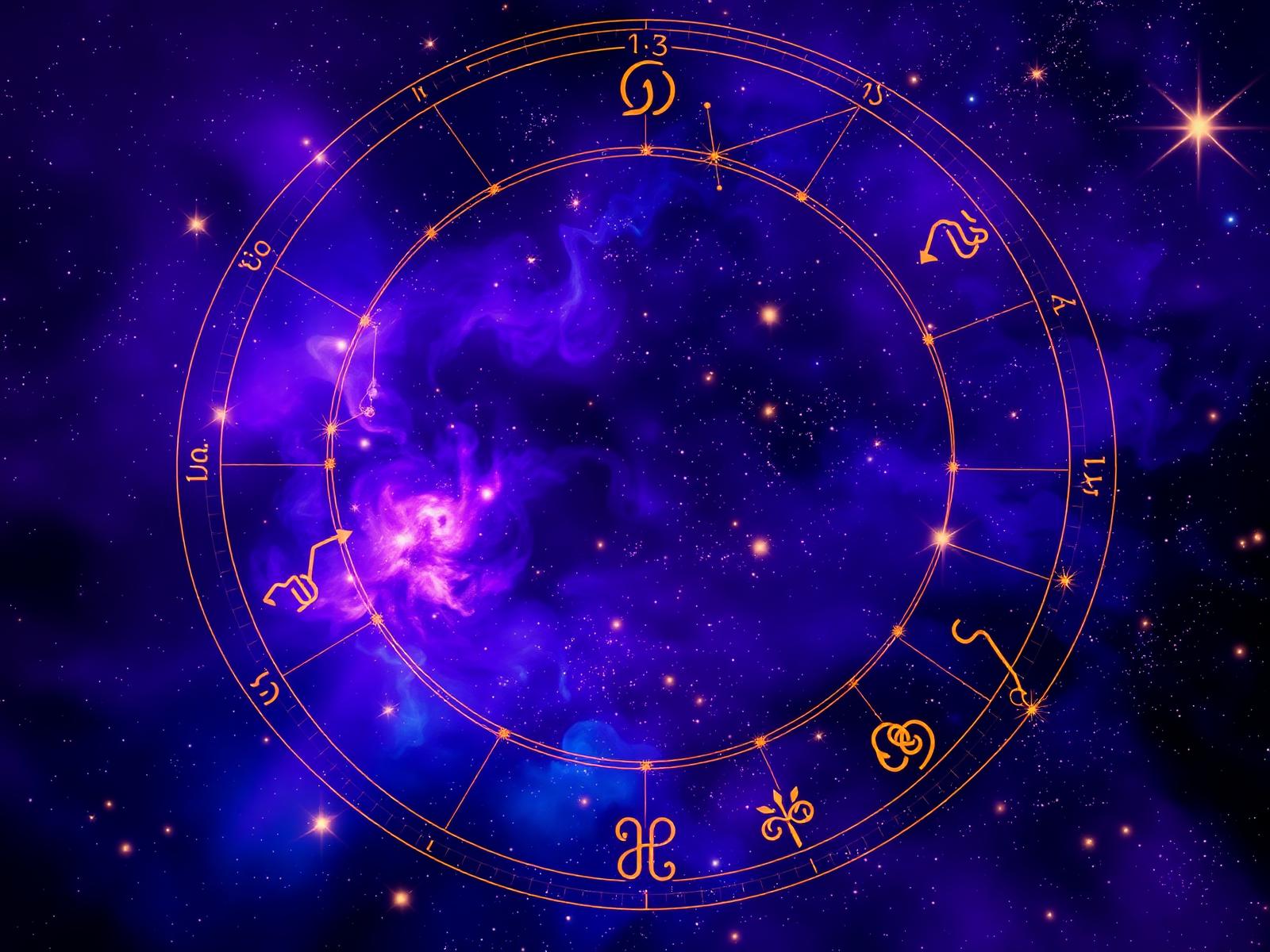 Soft cosmic backdrop with golden light